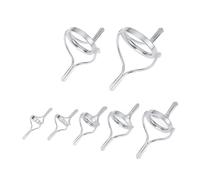 SG Store 7 guide per canna da pesca in acciaio inox a doppio piede, anello guida per pesca in acque poco profonde