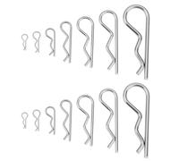 SG Store 70 Pezzi R Clip R Perni Divisi Molla Di Fissaggio Gancio Coppiglia 1,0 Mm 1,2 Mm 1,5 Mm 2 Mm 2,5 Mm 3 Mm 4 Mm Per Camion Agricoli Auto Camper Prato Attrezzature