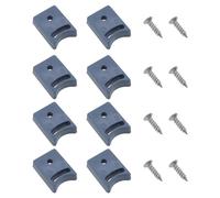 SG Store 8 pulegge per porta della doccia, blocco di limite per porta scorrevole con vite, blocco di protezione anti collisione, adatto per porta della doccia, 25 x 18 x 7 mm