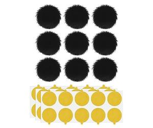 SG Store 9 microfoni lavalier/risvolto mini parabrezza con nastro biadesivo microfono parabrezza accessori per registratori Radio Traduttori