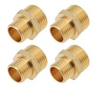 SG Store Adattatore In Ottone Maschio BSP Da 3/8 A 1/4 Di Pollice Da 4 Pezzi Per Il Collegamento Del Sistema Di Tubazioni Del Gas Liquido