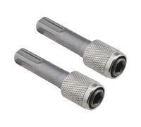 SG Store Adattatore per mandrino per trapano SDS-Plus, 2 pezzi, 6,35 mm, 1/4 di pollice, convertitore per punte SDS per trapani a percussione e plettri leggeri