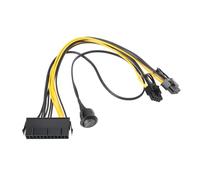 SG Store ATX 24 Pin a PCIe 6+2 Pin On Off Cavo Interruttore per Connect Power Supply Unit (PSU) e PCIe Scheda Grafica 30cm+50CM