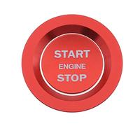 SG Store Auto Start/Stop Pulsante Interruttore Motore Copertura Modanatura Interna Compatibile con Discovery Sport/Evoque/Velar/Discovery/Voguer/Range Rover Sport Lega Di Alluminio Rosso
