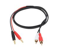SG Store Cavo audio da doppia RCA a due connettori a banana HQ da 4 mm per presa audio a generatore di segnale