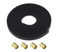 SG Store Cinghia dentata aperta 2GT 2 metri compatibile con Ender 3 / Ender 3 V2 / Ender 3 Pro/Ender serie 5 3D passo 2 mm larghezza 6 mm con 4 manicotti in ottone