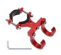 SG Store Gancio per scooter elettrico Gancio per il trasporto della bicicletta Gancio doppio gancio supporto artiglio gancio per borsa di gancio per manubrio da 18 mm-35 mm di diametro, Rosso