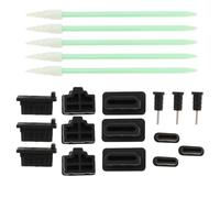 SG Store Kit di pulizia con tamponi antipolvere in schiuma, 40 pezzi, include spine USB di tipo C, prese USB-A, jack per cuffie da 3,5 mm, spine HDMI, connettori RJ45 per laptop, telefoni, tablet, TV,