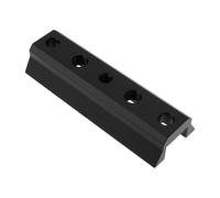 SG Store Piastra A Coda Di Rondine Per Telescopio Guida Per Cercatore Da 90 Mm Base Con Fori M8 Foro Da 1/4 Fori Passanti Da 7 Mm Per Telescopio Nero