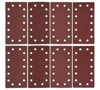 SG Store Set di 40 fogli abrasivi da 115 x 230 mm, con gancio e anello 1/2, grana mista 60/80/120/240