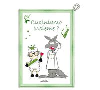 SG Strofinaccio cucina canovaccio 50X70 cm cotone HAPPY PEOPLE articolo KA083001