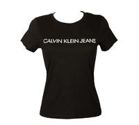 SG T-shirt donna CK CALVIN KLEIN JEANS manica corta puro cotone girocollo con lo
