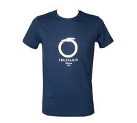 SG T-shirt uomo TRUSSARDI manica corta girocollo con logo stampato puro cotone a