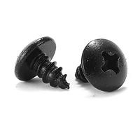 SG TZH - Vite per legno da 1/4", 100 pezzi, testa a capriata Phillips 18-8 (304), in acciaio inox, autofilettante, in ossido nero