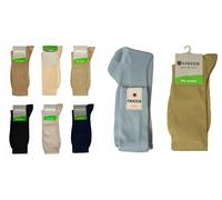 SG UN PAIO calza lunga calzino sottoginocchio uomo cotone filo di scozia CIOCCA