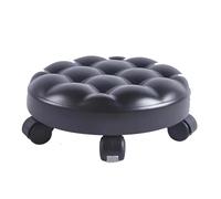 Sgabelli a bassa rotolamento con ruote | Sgabello su ruote sgabelli bassi realizzati in pelle PU | Sedia a basso pavimento multiuso con 5 ruote | Sgabelli bassi con sedile rotolante per la pulizia
