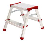SGABELLO SCALETTA ALLUMINIO STEP UP TIPTAP2 2 GRADINI 125KG DOPPIA SALITA