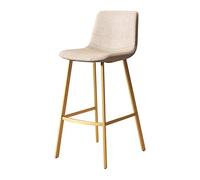 Sgabelli alti da bancone Sgabelli da bar da 29,5" H con schienale Sgabello alto da bancone Seduta imbottita in similpelle Sedia da bar da cucina moderna Poggiapiedi con gamba in metallo dorato