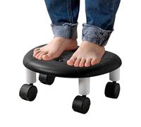 Sgabelli bassi con ruote, sgabelli per rotoli piccoli - sgabello a ruota puleggia 360 sgabello per scarpe a pedicure girevole - foglio a rulli bassi, sgabello a lombo rotante, portatile per casa, salo
