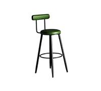 Sgabelli Cucina Sedia da bar nordica Home Kitchen Sgabello alto Modern Fashion Cafe Decorazione Seggiolone con schienale Sedia da bar for il tempo libero Sedie Bar(Green)