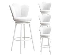 Sgabelli da banco Altezza Set di 4 sgabelli ergonomici da Bar 360 ° sedie da Bar Girevole, Comodi Velluto contropiede Alte feci Alte feci per Colazione sgabelli da Pranzo con Schienale a Farfalla (,