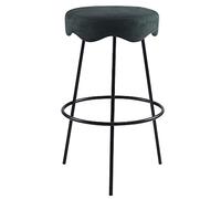 Sgabelli da Bar con bancone, 26/30 sgabelli con Sedile Imbottito e poggiapiedi, sgabelli Alti per bancone da Cucina/caffetteria, 330 libbre (verde-1ps, 75 cm/29,6 Pollici)