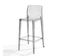 Sgabelli da bar con retro in acrilico per aula e la casa per interni ed esterni, sgabelli decorativi perfetti per spazi educativi e decorazioni moderne.
