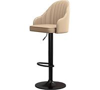 Sgabelli da bar girevoli idraulici regolabili in pelle PU con schienale moderno mobili da cucina color cachi elementi essenziali per la casa e la sala da pranzo