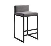 Sgabelli da bar imbottiti per bancone della cucina, design moderno quadrato con stile rustico, comodi posti a sedere per cucina di casa, isola e angolo colazione