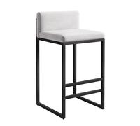 Sgabelli da bar imbottiti per bancone della cucina, design moderno quadrato con stile rustico, comodi posti a sedere per cucina di casa, isola e angolo colazione