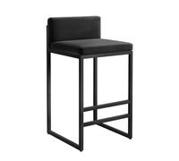 Sgabelli da bar imbottiti per bancone della cucina, design moderno quadrato con stile rustico, comodi posti a sedere per cucina di casa, isola e angolo colazione