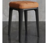 Sgabelli da bar impilabili da 45,7 cm, imbottiti, controsoffitti, sgabelli per cucina, isola e caffè, arancione profondoColorSpazioRisparmio Mobili per arredamento moderno