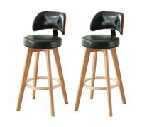 Sgabelli da bar in legno con girevoli e schienali, comodi posti a sedere per isole e sale da pranzo