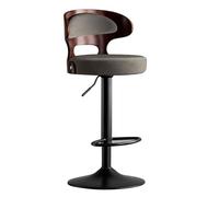 Sgabelli da bar in pelle PU girevoli regolabili in altezza del bancone Sgabelli da bar moderni imbottiti Sedia per isola cucina Bar di casa Pub (Colore: grigio PU, Dimensioni: 63-85 cm) Keep it in