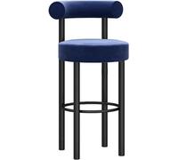 Sgabelli da bar in velluto con poggiapiedi, altezza del bancone, per cucina, isola e pub, design moderno elegante e confortevole, perfetto per la casa e l'intrattenimento