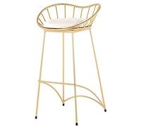 Sgabelli da Bar in Velluto da Pranzo con Sedile Posteriore e Imbottito, sgabelli da 30 Pollici per l'isola della Cucina, Pub e bistrot, Ristorante (A-1PS)