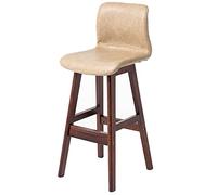 Sgabelli da bar moderni in pelle PU ricoperti con schienale basso e poggiapiedi, design classico di altezza del contatore per Antivari