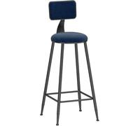 Sgabelli da bar per la colazione sgabelli da barre da barra da bar con velluto imbottito, 26/30 pollici, capacità di 330 libbre, sala da pranzo di Morden Isola da cucina Sgabello alto (blu-1ps, 65 cm)