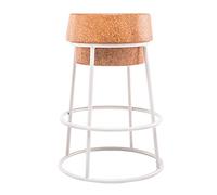 Sgabelli da bar - Sedie in stile industriale per cucina isola o pub, struttura in ferro massiccio con cuscino in sughero compresso e poggiapiedi