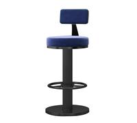 Sgabelli da Bar Set da 1, sedie a Barre di Velluto Altezza bancone Girevole Regolabile sgabelli con Parte Bassa e poggiapiedi per l'isola della Cucina, caffetteria, Pub, Altezza Regolabile 65-80c