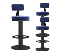 Sgabelli da Bar Set da 1, sedie a Barre di Velluto Altezza bancone Girevole Regolabile strillo di Bar con Parte Bassa e poggiapiedi per l'isola della Cucina, caffetteria, Pub, Altezza Regolabile