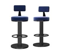 Sgabelli da Bar Set da 1, sedie da Bar di Velluto Altezza bancone Girevole Regolabile strillo di Bar con Parte Bassa e poggiapiedi per l'isola della Cucina, caffetteria, Pub, Altezza Regolabile