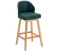 Sgabelli da Bar sgabelli da banco con sedie da Bar Imbottite con Gamba Posteriore e Legno per Le sedie da Bar per Sala da Pranzo Cafe Island (Green-1Ps, 71 cm/28in)