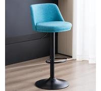 Sgabelli da barre regolabile in altezza girevole, pelle PU con schiena, design moderno senza braccio, comode sedie da bar per la colazione con poggiapiedi