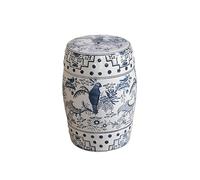 Sgabelli Decorativi for Interni ed Esterni,Sgabelli da Giardino Decorativi in Ceramica,Dipinti A Mano Con Disegni in Rilievo,Perfetti for Patio e Soggiorni(C)