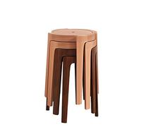 Sgabelli impilabili in legno con tappetini antiscivolo, design moderno per cucina, ufficio, sala da pranzo, panca portatile