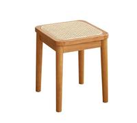 Sgabelli impilabili in rattan, sedie da pranzo di metà secolo, sedie per soggiorno, camera da letto, piccole sedie da cucina, sedie per la casa, ristorante, sedia da trucco senza schienale, vero ratta