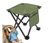 Sgabelli pieghevoli da campeggio, in tessuto Oxford, per adulti, installazione rapida, con tasche laterali con base antiscivolo, per spiaggia, passeggiate, giardinaggio, barbecue