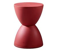 Sgabelli rotondi in plastica sgabello da doccia da bagno impermeabile sgabello da pranzo forte e resistente per soggiorno e trucco per la camera da letto 30 × 42,5 cm (rossa) Enterprise powerfully