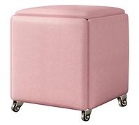 Sgabello 5 in 1 Magic Cube con ruote, sgabello impilabile multifunzione, sedile imbottito e struttura in metallo